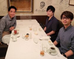 青井さん、藤本さんとの懇親会
マルチモーダルエンジン開発の功績
