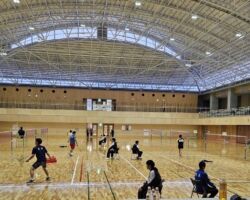 12/16.17に熊本県西原村総合体育館で開催されたZENRIN Group日本ろう者バトミントン選手権大会