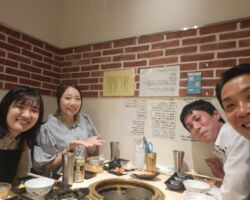 ひろみやで本部長推薦メンバー 金城さん、伊豆さん、霜野さんと食事会